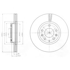 спирачен диск BG4255