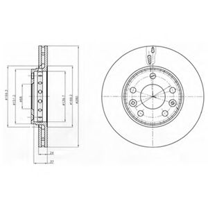 спирачен диск BG4265