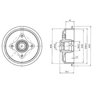 спирачен барабан BF109