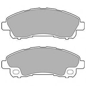комплект спирачно феродо, дискови спирачки LP2716