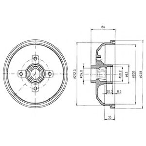 спирачен барабан BF293