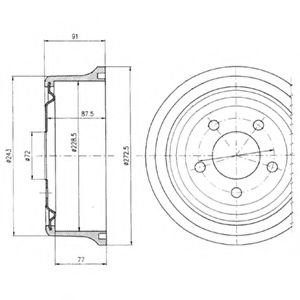 спирачен барабан BF364