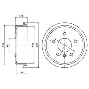 спирачен барабан BF395
