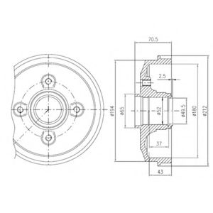 спирачен барабан BFR190