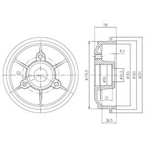 спирачен барабан BFR267