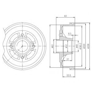 спирачен барабан BFR272