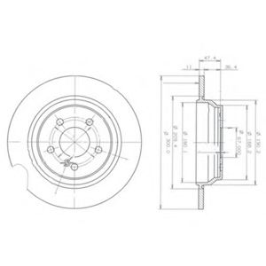 спирачен диск BG3725