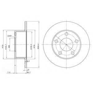 спирачен диск BG2746C