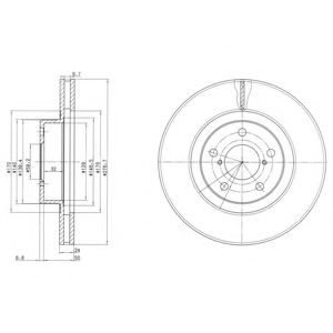 спирачен диск BG2827C