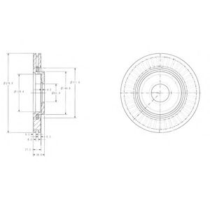 спирачен диск BG3620C