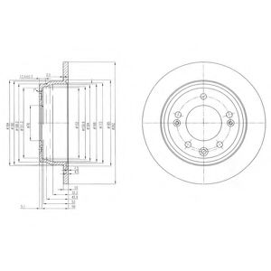 спирачен диск BG4082C