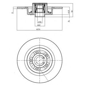 спирачен диск BG9026RSC