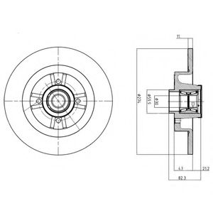 спирачен диск BG9030RSC