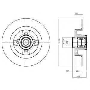 спирачен диск BG9032RSC