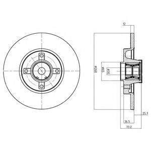 спирачен диск BG9053RSC