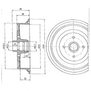 спирачен барабан BF182
