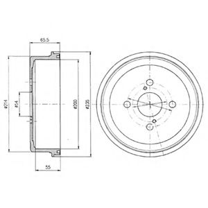 спирачен барабан BF250