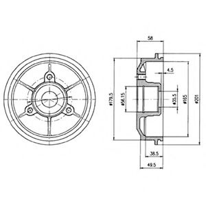 спирачен барабан BF267