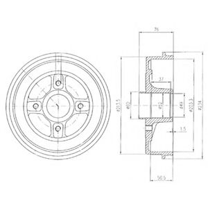 спирачен барабан BF281