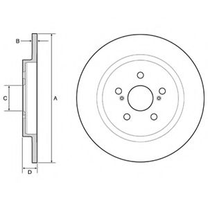 спирачен диск BG4650C
