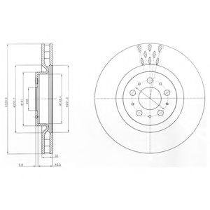 спирачен диск BG4305C
