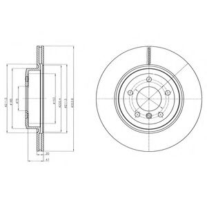 спирачен диск BG4325C