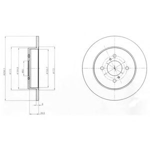спирачен диск BG4539C