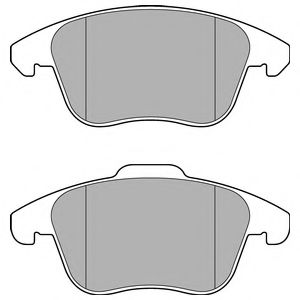 комплект спирачно феродо, дискови спирачки LP3175