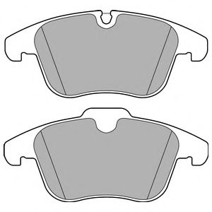 комплект спирачно феродо, дискови спирачки LP3180