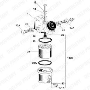 горивен филтър 6260B640B