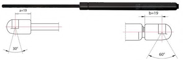 газов амортисьор, капак на двигателя