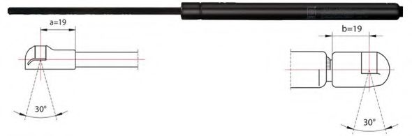 газов амортисьор, капак на двигателя