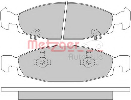 комплект спирачно феродо, дискови спирачки