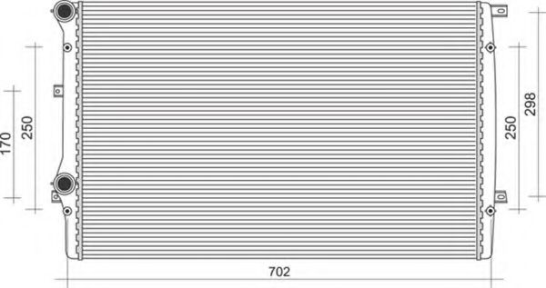 радиатор, охлаждане на двигателя 350213852000