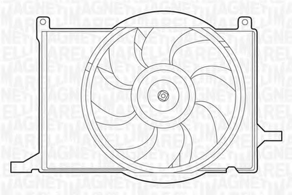 вентилатор, охлаждане на двигателя 069422209010
