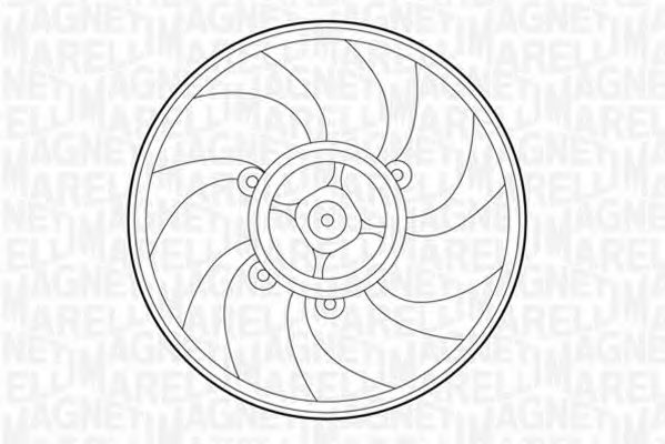 вентилатор, охлаждане на двигателя 069422215010